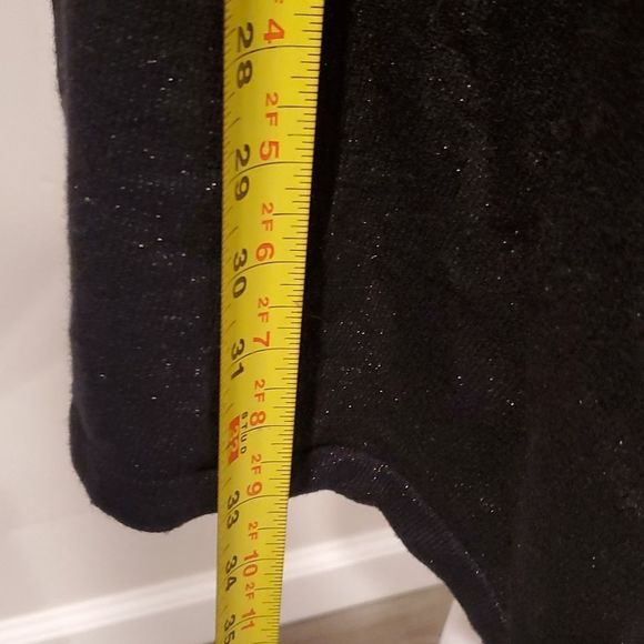 White House Black Market black shimmer long sleeve sweater, S - Picture 3 of 6